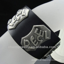 Weites echtes Leder Herren Armband Manschette Armband für Unisex Männer Frauen passt 7,5 &quot;bis 8,5&quot; BGL-002